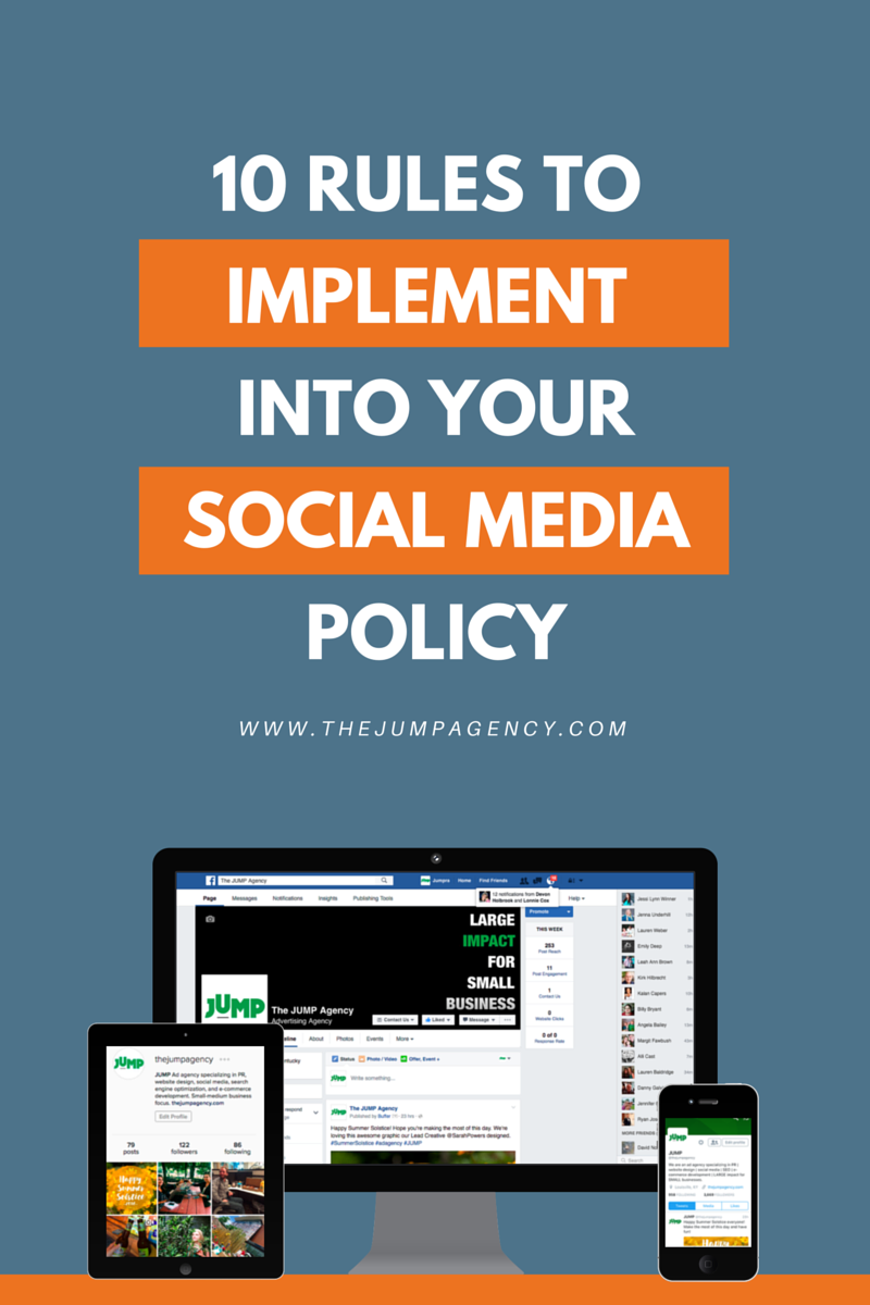 10 rules to implement into your social media policy