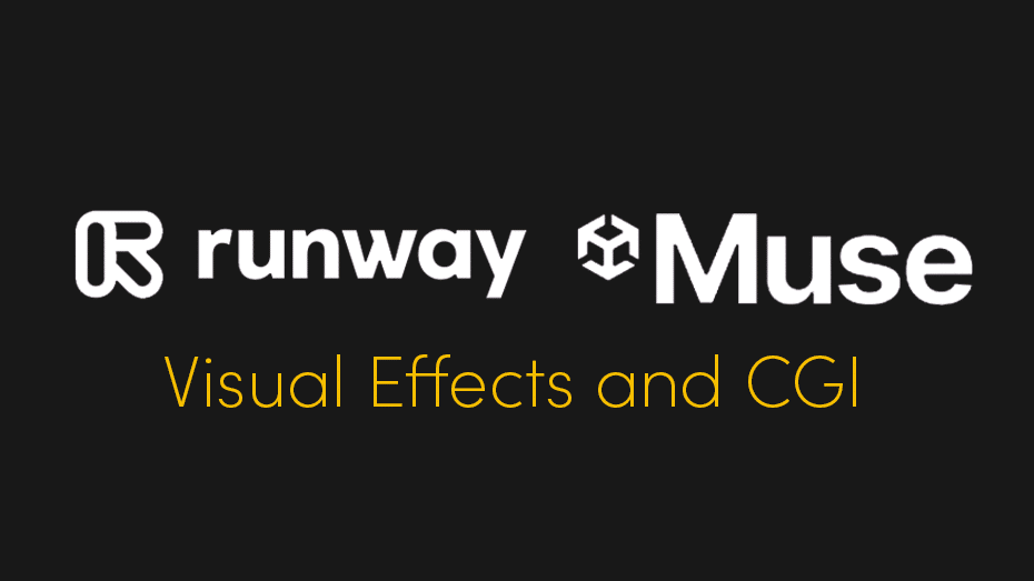 logos for RunwayML and Unity Musy as Visual Effects and CGI tools