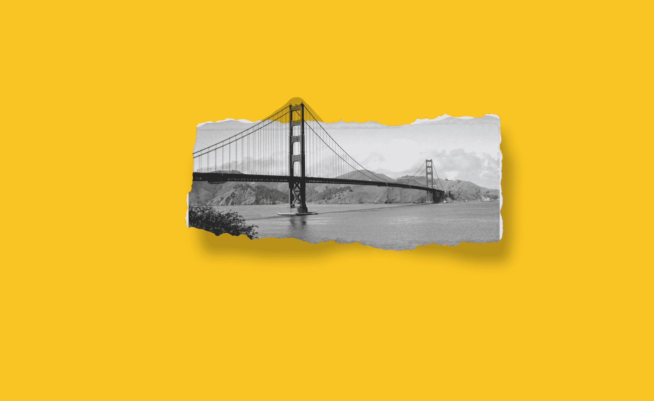 golden-gate-bridge-against-a-yellow-background