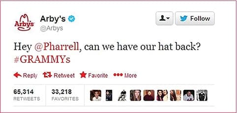 Arby's Pharell Tweet